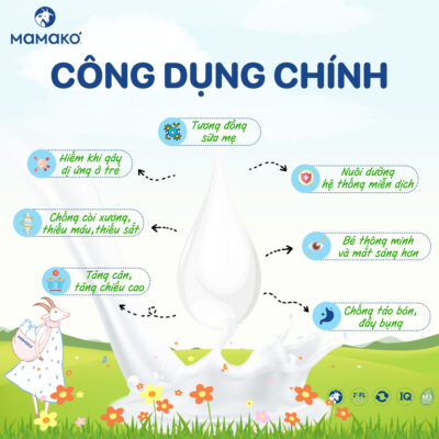 1 Thùng 6 Lon Sữa Dê Công Thức MAMAKO® Premium Số 1 (Bé 0 - 6 tháng tuổi) - 800g 9 Artboard 2 1 sữa dê công thức