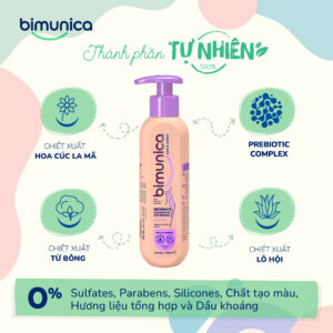 Dung dịch vệ sinh phụ nữ Bimunica Pro – Dịu da tức thì, Tăng cường miễn dịch – Chữa lành và phục hồi tổn thương – 250 ml 5 5 1