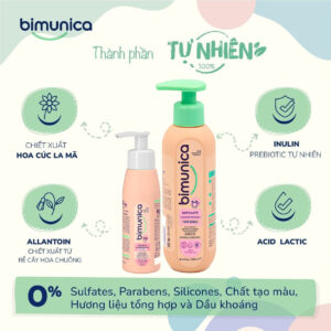 Combo Nan Nga số 3 (800g) & Dung dịch vệ sinh bé gái Bimunica (250ml) 8 dung dich ve sinh be gai bimunica 5 Dung dịch vệ sinh bé gái