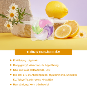 Viên Giặt ETU 4 IN1 Hương Perfume – 36 viên (Dòng Dịu nhẹ) 6 13 1 viện giặt
