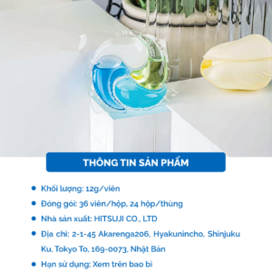 Viên Giặt ETU 4 IN1 Hương The North Island – 36 viên (Dòng Thơm mát) 6 13 2 viện giặt