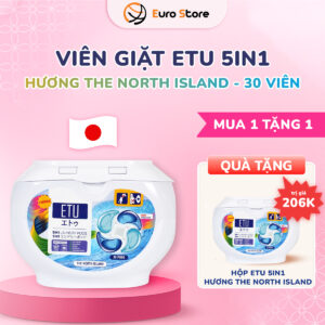 Viên Giặt ETU 5IN1 Hương The North Island Premium – 30 viên (Dòng Premium)