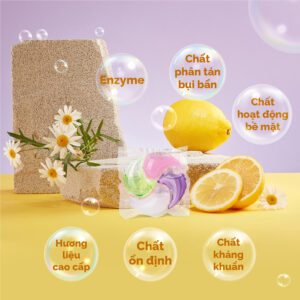 Viên Giặt ETU 4 IN1 Hương Perfume – 36 viên (Dòng Dịu nhẹ) 3 ETU Perfume Cong dung VUONG viện giặt