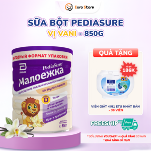 Sữa bột Pediasure Nga (850g) - Vị Vani (Dành cho bé từ 1-10 tuổi)