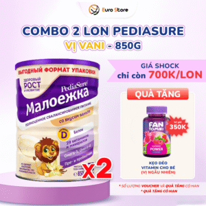 Trang Chủ 97 Combo 2 Lon Sữa Bột Pediasure Nga (850g) - Vị Vani (Dành Cho Bé Từ 1 - 10 Tuổi)