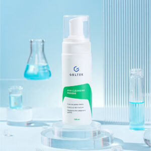 Mousse rửa mặt AHA Geltek - Làm sạch sâu, chống viêm, tẩy tế bào chết dịu nhẹ - 150ml