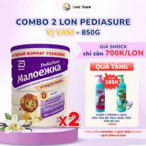 Trang Chủ 99 Combo 2 Lon Sữa Bột Pediasure Nga (850g) - Vị Vani (Dành Cho Bé Từ 1 - 10 Tuổi)