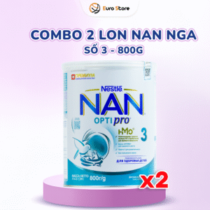Combo 2 Lon Sữa Bột Nan Nga Số 3 – 800g (Dành Cho Bé Từ 12 - 18 Tháng Tuổi)