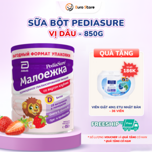 Sữa Bột Pediasure Nga (850g) - Vị Dâu (Dành Cho Bé Từ 1 - 10 Tuổi)