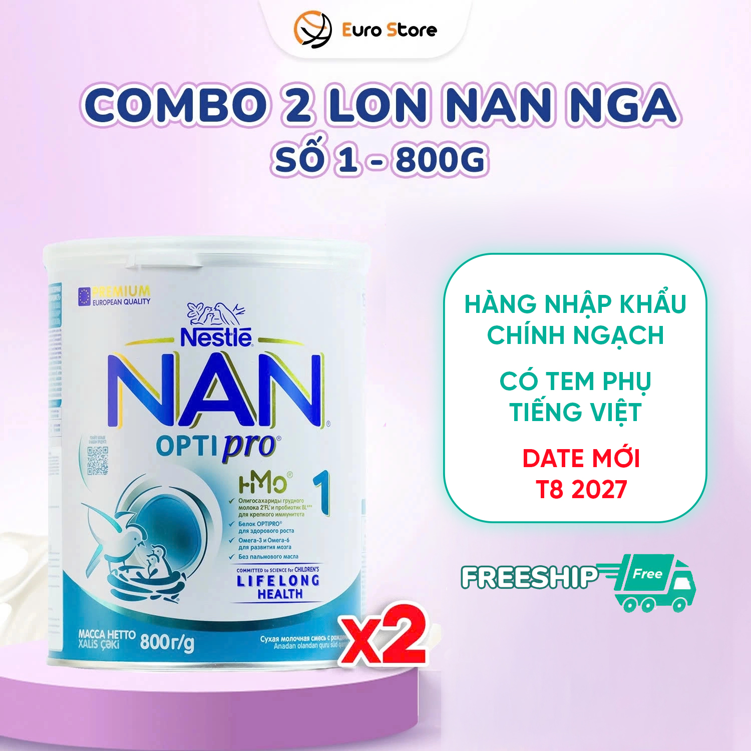 combo 2 nan k qua 1 combo 2 nan k qua 1 Sữa bột Nan Nga
