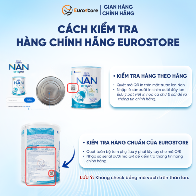 8. Cach check hang that gia Sữa bột