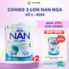 Combo 2 lon Sữa Bột Nan Nga Số 1 – 800g (Dành Cho Bé Từ 0 - 6 Tháng Tuổi)